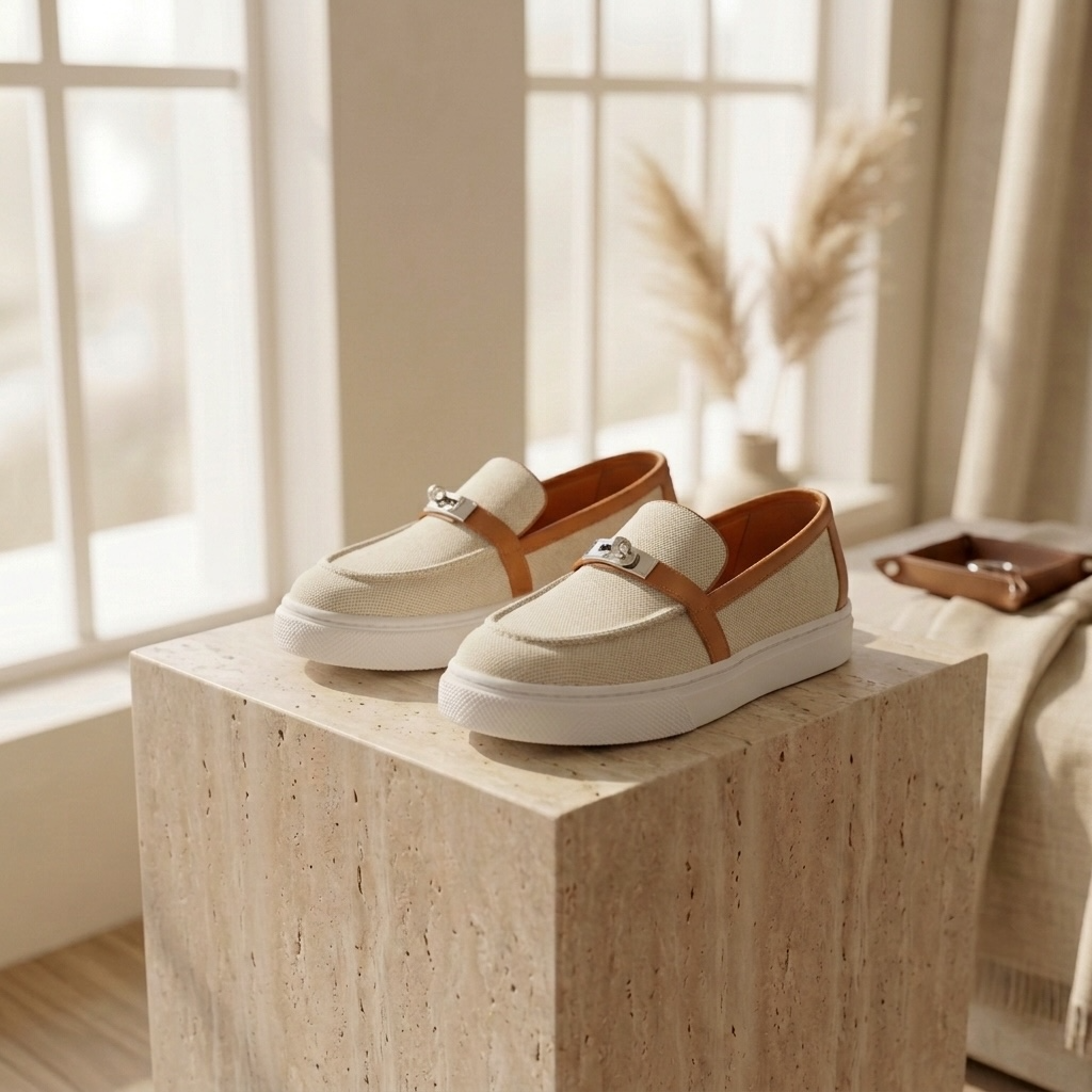 Moccassin Hermes avec la boite et la facture