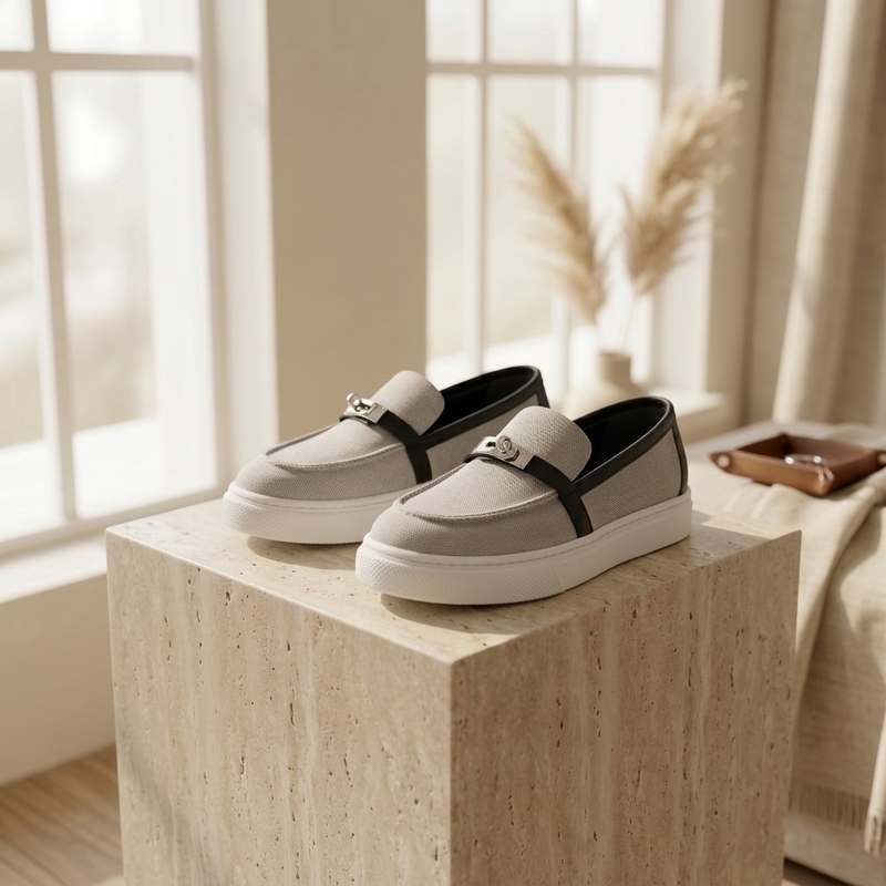 Moccassin Hermes avec la boite  et la facture