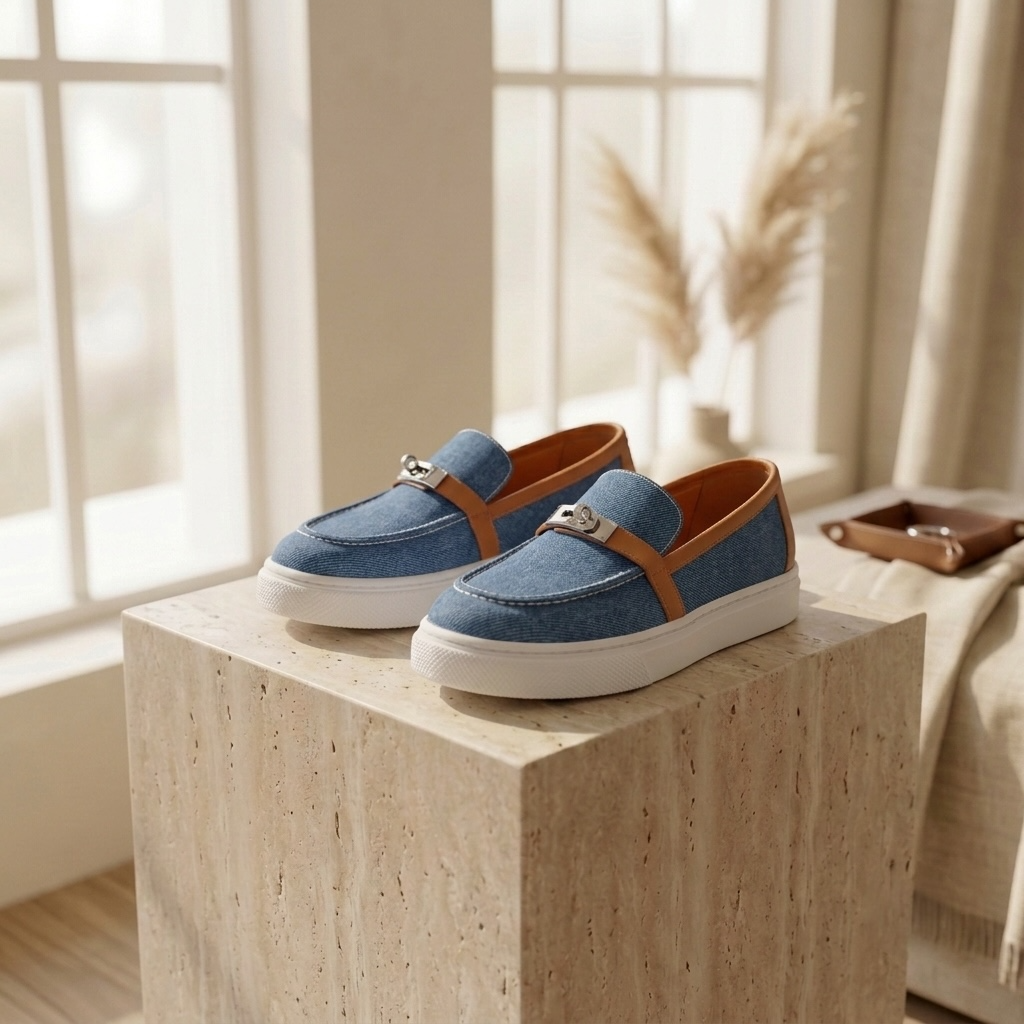 Moccassin Hermes avec la boite  et la facture